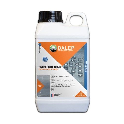 Hydrofuge - oléofuge - matériaux peu poreux - 1L - Hydro-pierre bleue DALEP
