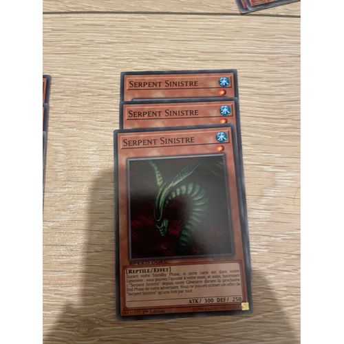 Carte Yu Gi Oh ! Lot De 3 Cartes ! Serpent Sinistre Sbad-Fr037