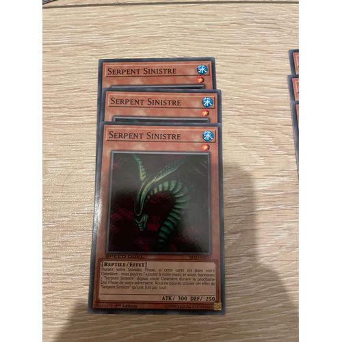 Carte Yu Gi Oh ! Lot De 3 Cartes ! Serpent Sinistre Sbad-Fr037