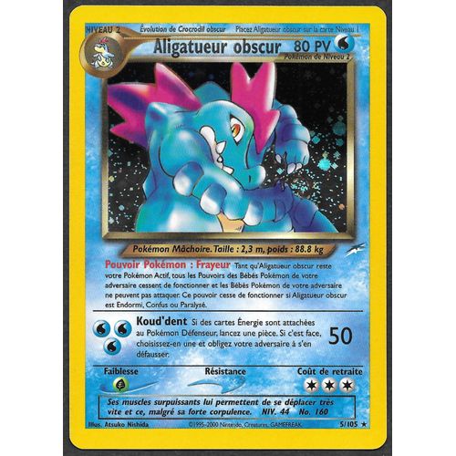 Carte Pokémon Aligatueur Obscur 5/105 [Holo] - Néo Destiny Wizard (Fr)