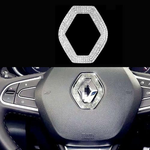 Autocollant diamant décoratif pour volant de voiture, pour Renault