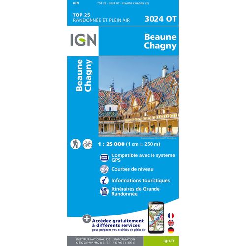 Beaune Chagny 1:25 000
