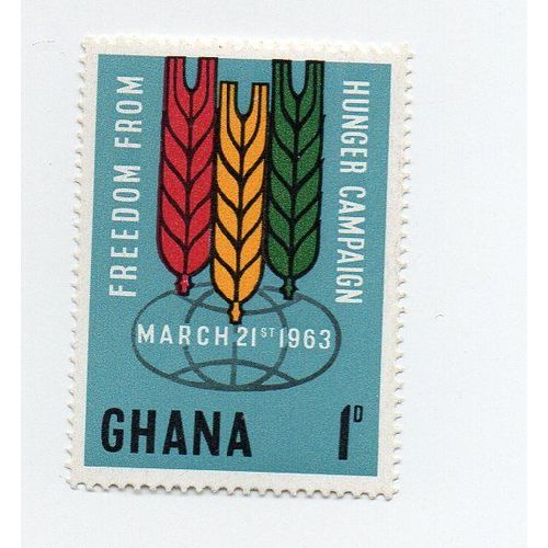 Ghana- 1 Timbre Neuf- Campagne Contre La Faim