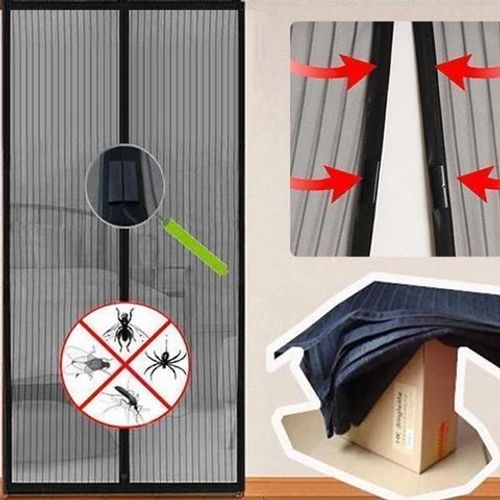 Rideau De Porte Magnétique D'été, Moustiquaire Anti-Mouches, Maille À Fermeture Automatique, Rideau De Cuisine