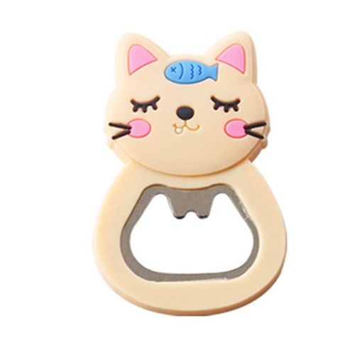 Tire-Bouchon Anti-Perte En Acier Inoxydable, Aimants Multifonctions, Dessin Animé Kawaii, Pour Canettes, Bière, Réfrigérateur, Autocollant, Outil De Cuisine