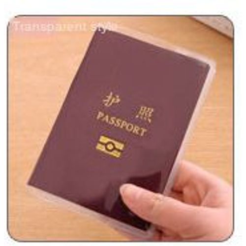 Portefeuille de crédit pour femmes et hommes, organisateur de stockage de cartes d'affaires, couverture de passeport en PVC étanche et transparente, support d'identité d'accessoires de voyage