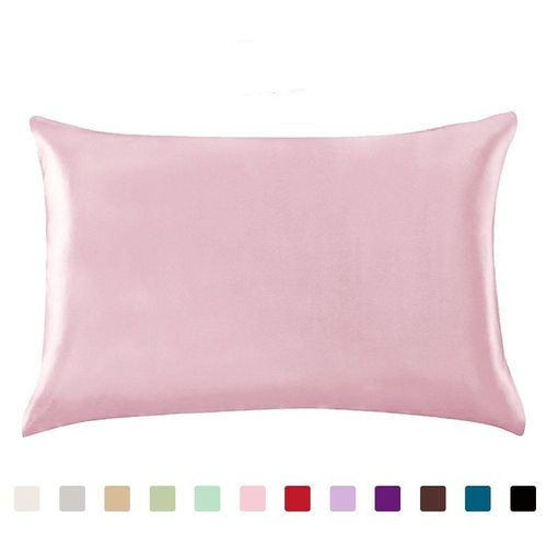 Housse De Coussin Carrée En Satin De Soie, Taie D'oreiller Simple, Douce, Mûre, Pour Siège De Chaise, Décorations Pour La Maison, 100%