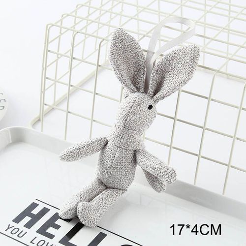 Pendentif Diy 4 Couleurs Motif Lapin, Porte-Clés En Peluche, Joli Cadeau Pour Enfants, Jouet Bouquet, Fournitures Pour Enfants, 1 Pièce