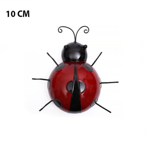 Figurine Coccinelle En Métal 10/16cm, Suspension Murale, Pour L'extérieur, Art, Ornement, Jouets Pour Enfants, Cadeau, Plante De Jardin, Figurine Décorative