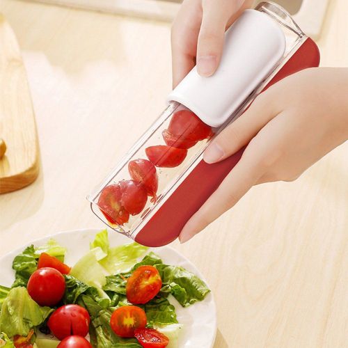 Couteau à fruits pratique, nouveau outil créatif de coupe de fruits, trancheur manuel, coupeur de fruits Portable sûr pour salade pique-nique enfants