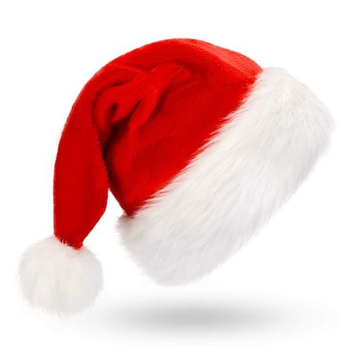 Chapeau De Noël Pour Adultes Et Enfants, Plus Épais, Rouge, Décoration De La Maison