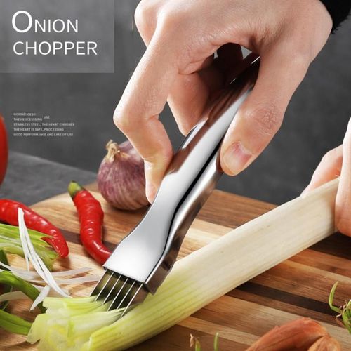 Râpe à oignon multifonction en acier inoxydable, couteau à ail et à tomate, broyeur de légumes, trancheur, Gadgets de cuisine