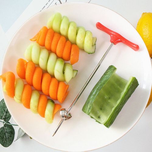 Couteau rotatif à légumes, rouleau à légumes, trancheur en spirale, rouleau manuel, coupe-fruits, accessoires de cuisine