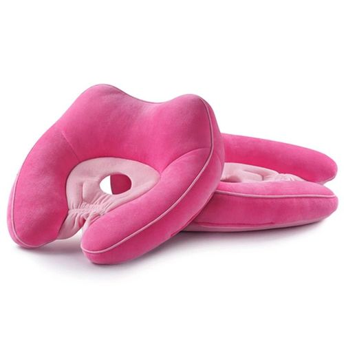 Coussin Ergonomique En Peluche Pour Femmes, En Coton Doux, Respirant, Soins Du Dos, Coussins De Canapé, Pour La Maison, Le Bureau