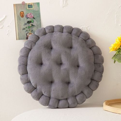 Coussin De Siège Épais Et Doux, Rond, Biscuits, Coussin De Fenêtre En Peluche, Court, Pour La Maison, Le Bureau, La Cuisine, Le Bar