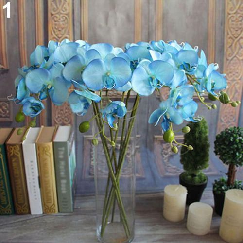 Fleur orchidée papillon artificielle 1 pièce, Bouquet de fleurs artificielles en tissu pour décoration de mariage maison