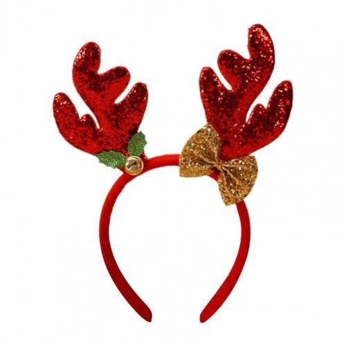 Bandeau De Noël En Alliage Antidérapant, Accessoire Pour Cheveux, Serre-Tête Avec N¿Ud Décoratif
