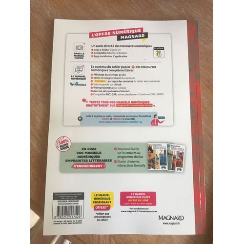 Cahier De Grammaire Grevisse 2de/1re