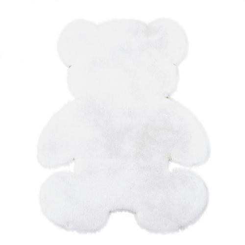 Tapis Ours De Dessin Animé, Peluche En Fourrure De Lapin Poilu, Coussin De Chaise En Laine Artificielle Pour Chambre D'Enfants