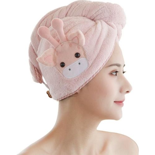 Chapeau En Velours De Corail Pour Femmes Et Filles, Serviette Pour Sécher Les Cheveux Après La Douche, Chapeau, Turban, Mignon, Outil De Bain