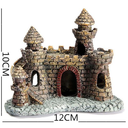 Décoration D'Aquarium Château Ancien En Résine, Roche De Construction Artificielle, Grotte Pour Aquarium, Aménagement Paysager # Gm