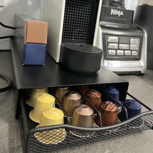 Porte-capsules de café 40 dosettes pour Nespresso, organisateur de Type tiroir, étagère de rangement