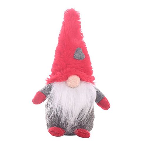 Peluche Gnome Pelucheux Pour La Forêt De Noël, Ornement Du Vieil Homme, Poupées Amusantes Sur Pied, Décoration Du Nouvel An, Chapeau Rouge, # M
