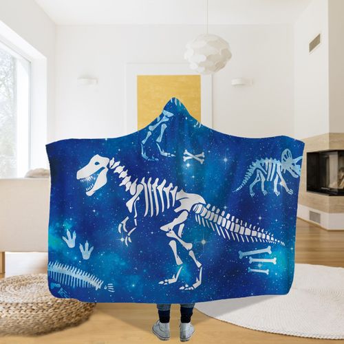 Couverture Épaisse Avec Capuche Pour Enfants Et Adultes, Couverture Épaisse En Peluche Avec Dessin Animé Du Régiment De Scout En Hiver