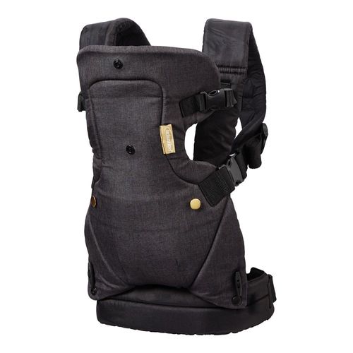 Porte Bébé Flip 4 En 1 Denim Noir Et Or - Infantino