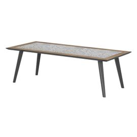 Table De Jardin Fixe Lambada En Acier - 8 Places