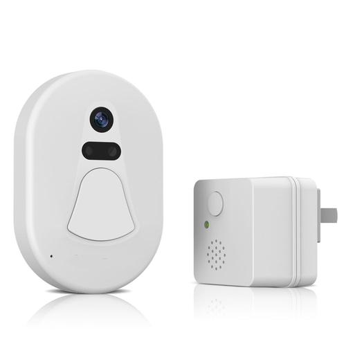 Caméra de sonnette intelligente wi-fi 2.0 mégapixels, faible consommation d'énergie, vue à distance via application Mobile et serveur Cloud gratuit