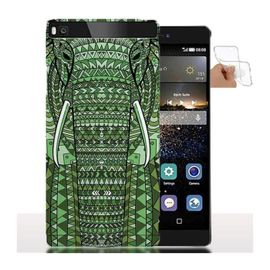 Coque Huawei P8 Lite Elephant Azteque Vert