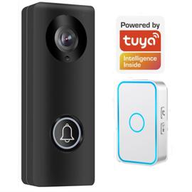 Visiophone sans fil pas cher : sonnette caméra avec LED infrarouges, Sonnettes