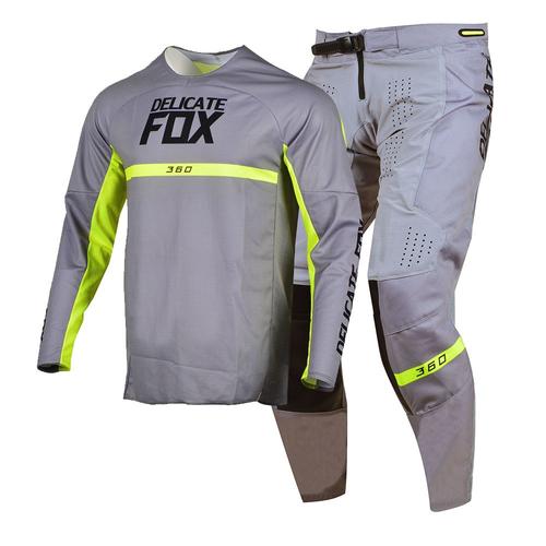 Gris Taille Pantalon 34 Jersey L Ensemble D'équipement Pour Vélo, Maillot Pour Hommes, Combinaison De Cyclisme, Combinaison Pour Adultes, Fox 360 Merz