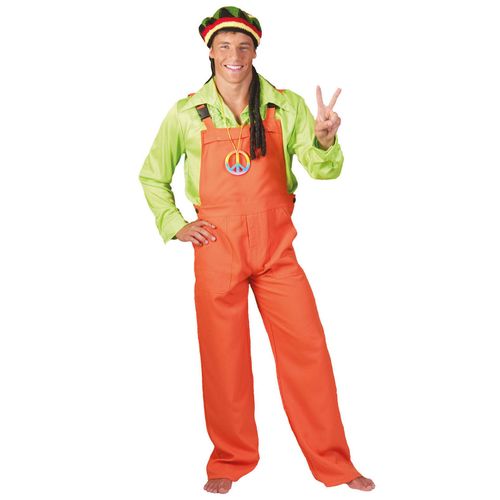 Déguisement Combinaison Orange Fluo Adulte - Taille: Xl