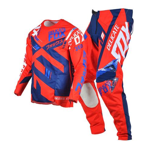 Rouge Taille Pantalon 32 Jersey M Mx Délicat Fox 360 Division D'équipement, Maillot Et Pantalon D'endurance, Tenue De Motocross, Bmx, Combinaison De Vélo Hors Route, Atv Utv, Vtt, Kits Dh