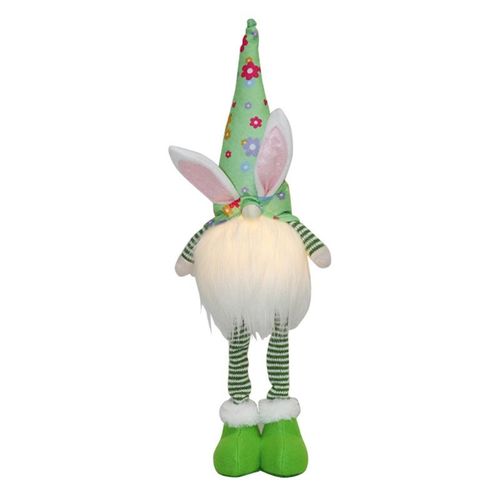 Lapin De Pâques Debout Gnome Avec Lumière Led, Jouet En Peluche, Tomte Suédoise, Fait À La Main, Poupée, Décoration De Table De Pâques, Cadeau Pour Enfants