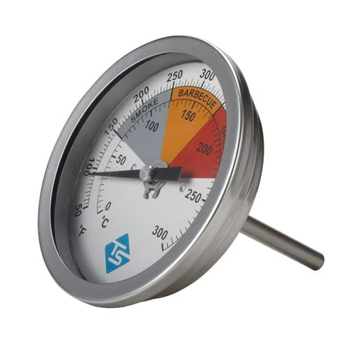 Thermomètre analogique BBQ 0-300 ? / 50-550 ?, pour barbecue, jauge de température avec couvercle de hotte bimétallique
