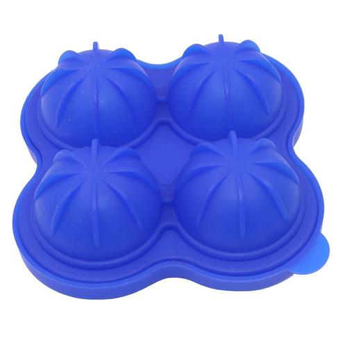 Moule en forme de boule de glace en Silicone à 4 cavités, pour refroidir le Whisky et le vin, machine à glaçons, réutilisable, outil de cuisine pour congélateur