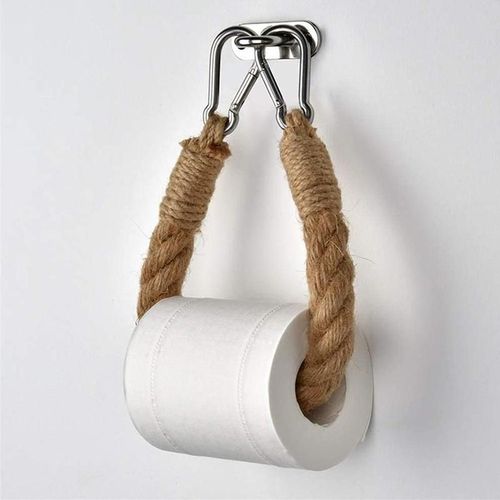 Porte-papier toilette en corde Vintage, fournitures de décoration de salle de bain, hôtel, maison