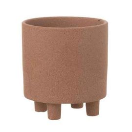 Paris Prix - Cache-Pot En Céramique "Thibault" 16cm Marron