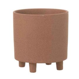 Paris Prix - Cache-Pot En Céramique "Thibault" 21cm Marron