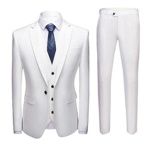 (Veste+Pantalon+Gilet+Chemises) Costume Hommes Blouson De Costume Blazer Pantalon De Costume Slim Fête Soirée Mariage Business Fit Grande Vêtements Masculin