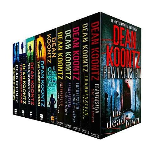 Dean Koontz Frankenstein & Jane Hawk Series Collection 10 Books Set (Prodigal Son,City Of Night,Dead And Alive,Lost Souls,Dead Town,Silent Corner,Whispering Room,Crooked Staircase And More)