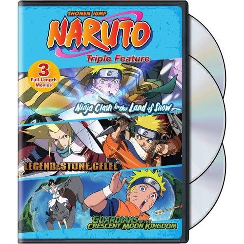 Naruto Movies Collection: Ninja Clash In The Land Of Snow / Legend Of The Stone Of Gelel / Guardians Of The Crescent Moon ...