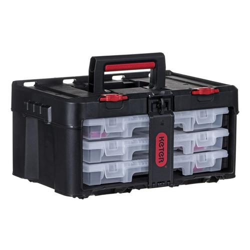 Toolbox Keter Stack'n'roll (17210831/253380) With 3 Organizers Black