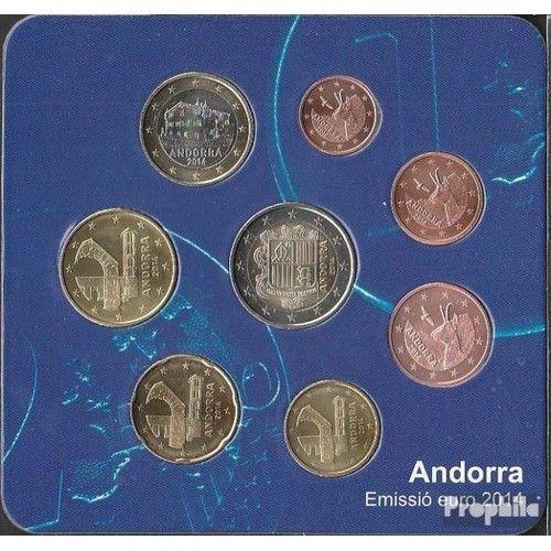 Andorra 1 Cent  2 Euro 2014 " Resident Kit " Andorre