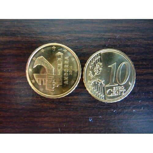 Pièce 10 Centimes Euro Andorre 2014 -