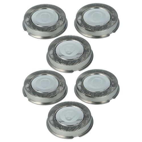 vhbw 6x Têtes de rasoir de remplacement compatible avec Philips HP1222, HP1616, HP1722, HP1723, HP1622, HP1623, HQ20, HQ200, HQ1322 rasoir électrique