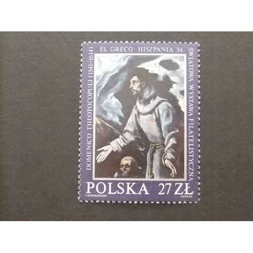 Pologne Polska 1984 Exposition Philatelique Internationale De Madrid (Peinture Du Greco) Yvert 2724 ** Mnh